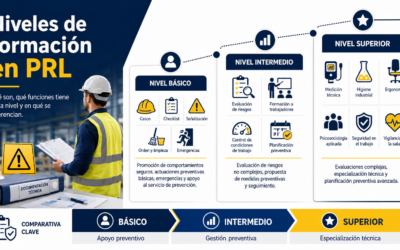 Niveles de formación en prevención de riesgos laborales: básico, intermedio y superior