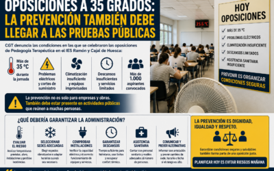 Oposiciones a 35 grados: la prevención también debe llegar a las pruebas públicas
